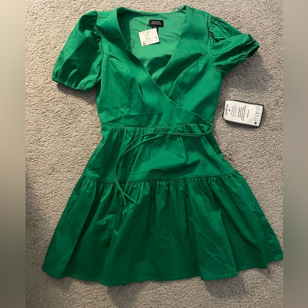 Green Dress Adrianna Papell